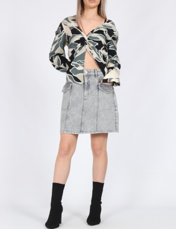 Fusta Vero Moda, gri