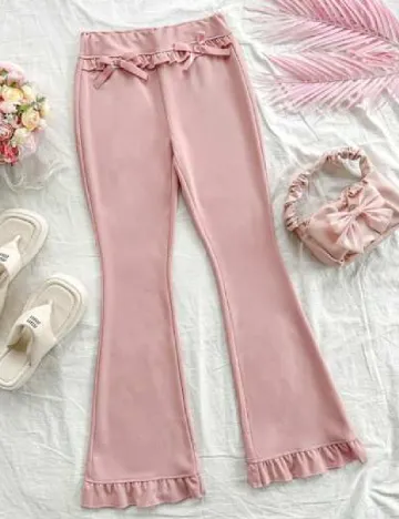 Pantaloni SHEIN, roz Roz