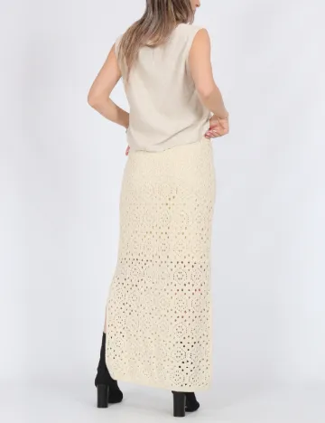 Fusta Vero Moda, crem