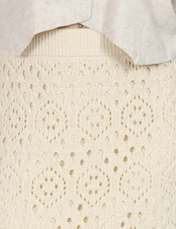 Fusta Vero Moda, crem