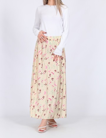 Fusta Vero Moda, crem