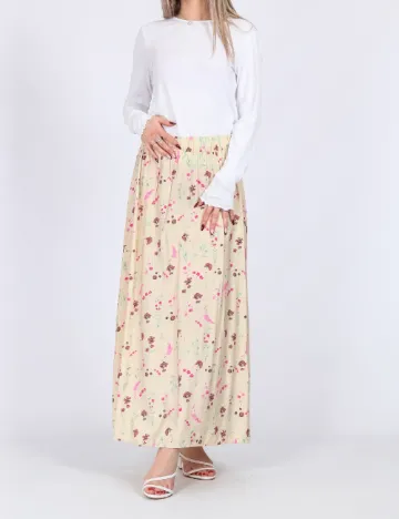 Fusta Vero Moda, crem