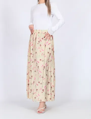 Fusta Vero Moda, crem
