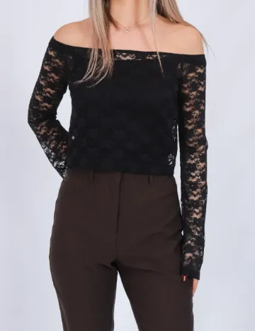 Pantaloni Vero Moda, maro inchis