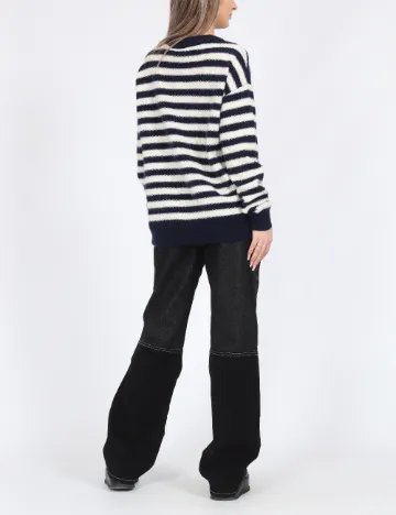 Pulover Vero Moda, alb/albastru