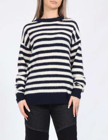Pulover Vero Moda, alb/albastru