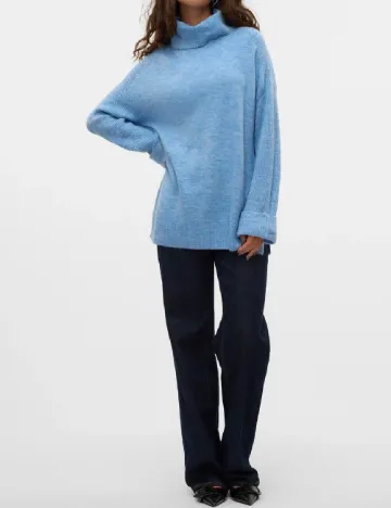 Pulover Oversize Vero Moda, albastru