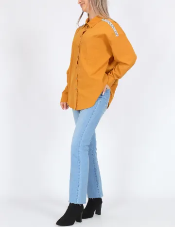 Camasa Oversize Vero Moda, mustar