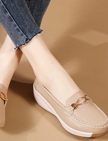 Mocasini SHEIN, maro