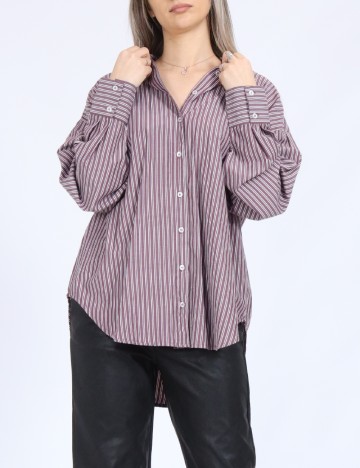 Camasa Oversize Vero Moda, pruna