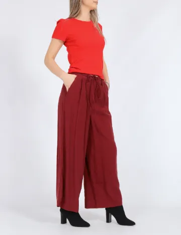 Pantaloni Vero Moda, caramiziu