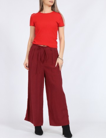 Pantaloni Vero Moda, caramiziu