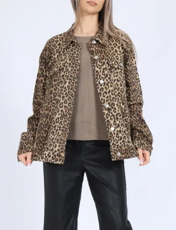 Jacheta Oversize Vero Moda, animal print