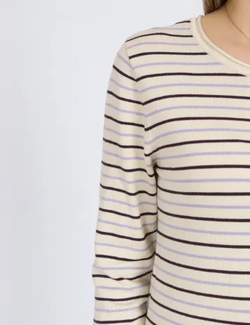 Pulover Vero Moda, crem/negru
