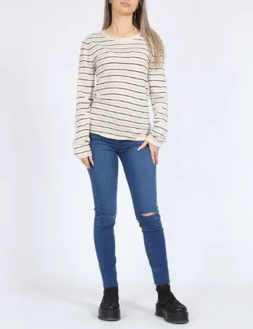 Pulover Vero Moda, crem/negru