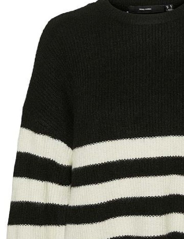 Pulover Vero Moda, alb/negru