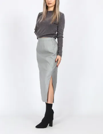 Fusta Vero Moda, gri