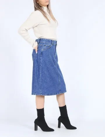 Fusta Vero Moda, albastru