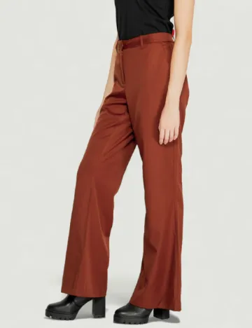 Pantaloni Vero Moda, caramiziu
