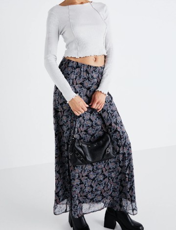 Fusta Vero Moda, albastru