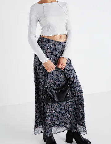 Fusta Vero Moda, albastru