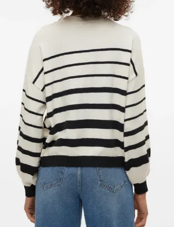 Bluza Vero Moda, crem/negru
