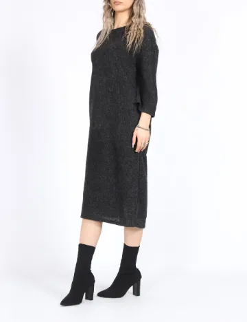 Rochie medie Vero Moda, gri inchis