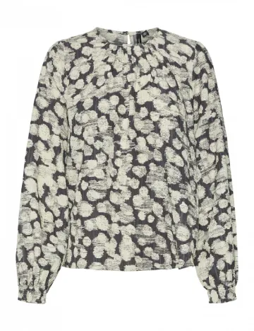 Bluza Vero Moda, crem/gri