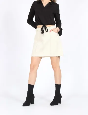 Fusta Vero Moda, crem