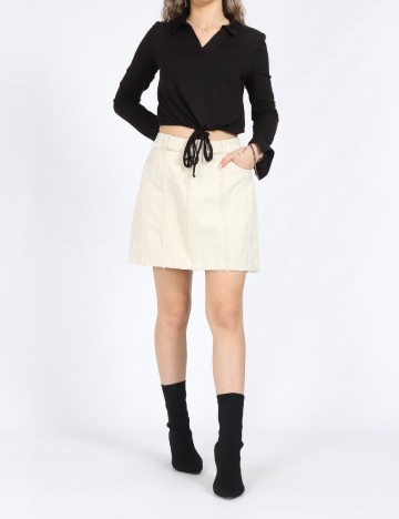 Fusta Vero Moda, crem