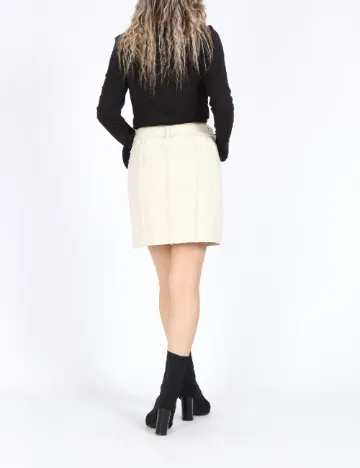 Fusta Vero Moda, crem