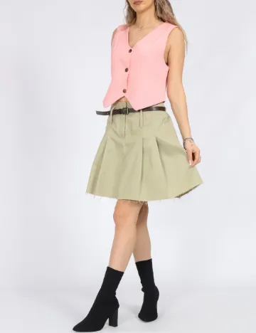 Fusta Vero Moda, verde deschis