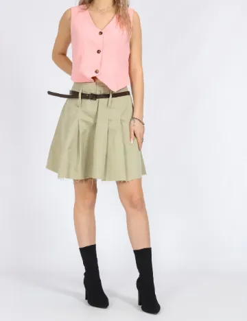 Fusta Vero Moda, verde deschis