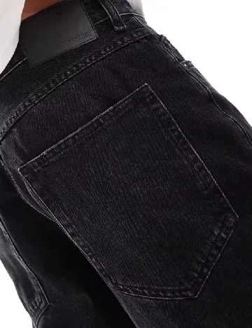 Pantaloni scurti Pull&Bear, negru Negru