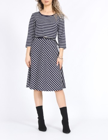 Rochie medie Vero Moda, alb/albastru