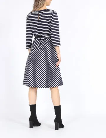 Rochie medie Vero Moda, alb/albastru
