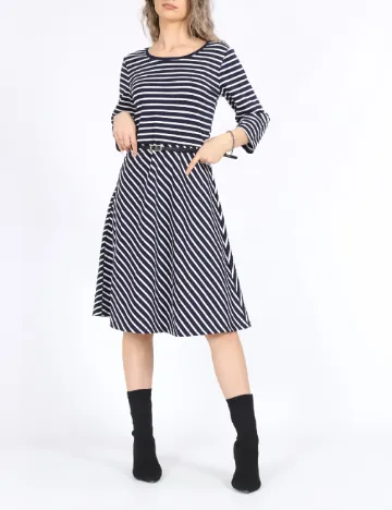 Rochie medie Vero Moda, alb/albastru