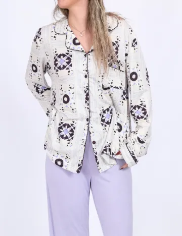 Bluza de pijama Vero Moda, crem