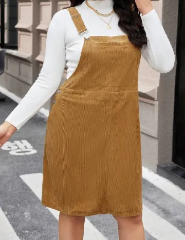 Rochie scurta SHEIN CURVE, maro