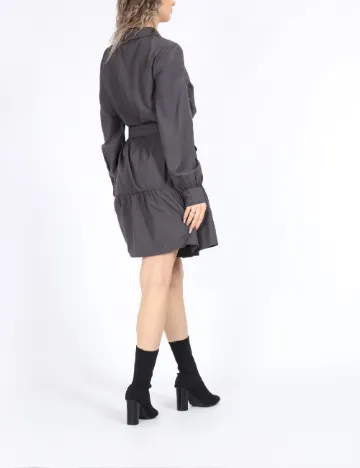 Rochie scurta Vero Moda, gri petrol
