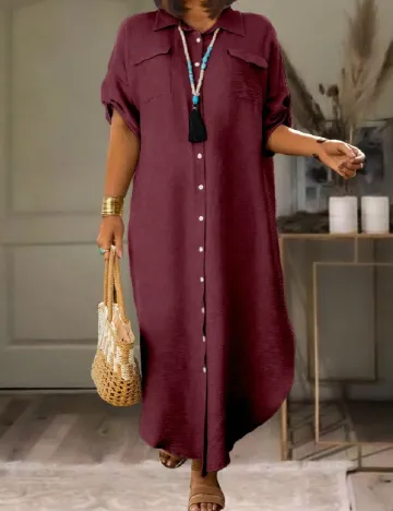 Rochie lunga SHEIN CURVE, visiniu Rosu