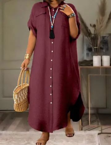 Rochie lunga SHEIN CURVE, visiniu Rosu