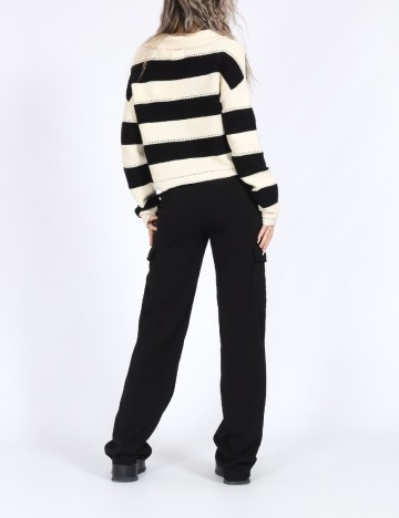 Bluza Only, crem/negru