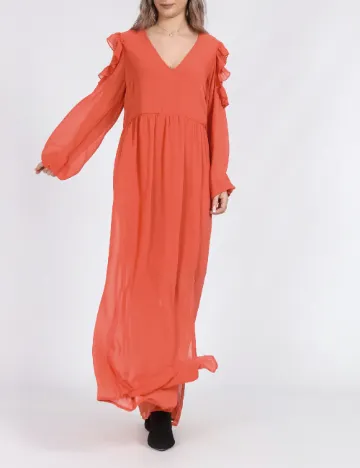 Rochie lunga Vero Moda, portocaliu