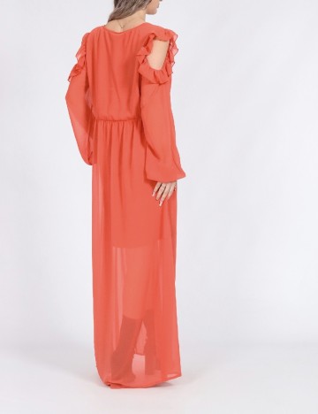 Rochie lunga Vero Moda, portocaliu