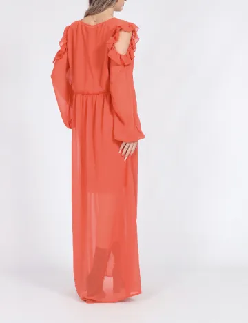 Rochie lunga Vero Moda, portocaliu
