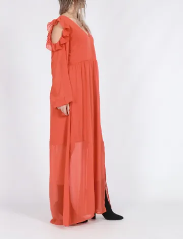 Rochie lunga Vero Moda, portocaliu