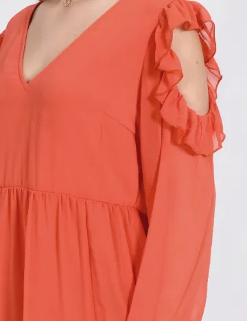 Rochie lunga Vero Moda, portocaliu