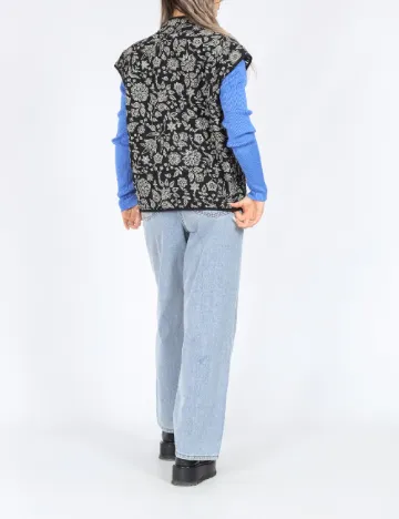 Vesta reversibila Only, alb/negru