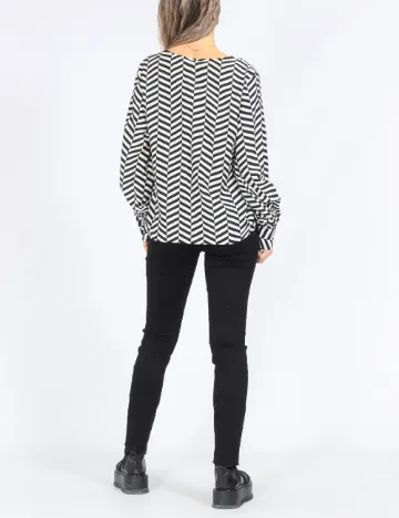 Bluza Only, alb/negru